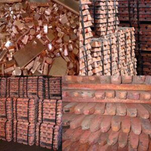 Copper ingots 99% Grade A