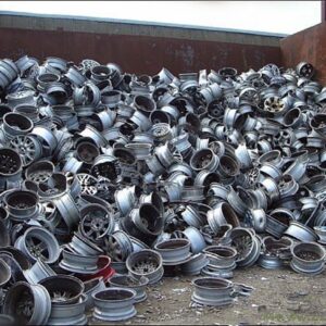 Aluminium wheel scrap